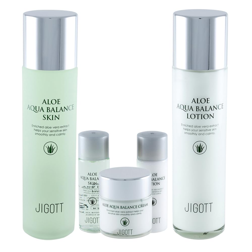 Amazon.com : Jigott - Aloe Aqua Balance Skin Care 3Set, Skin 150ml